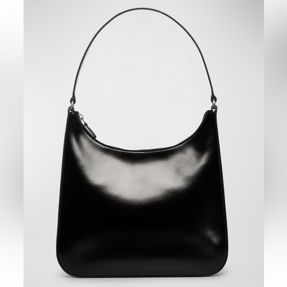 Staud Alec Zip Leather Shoulder Bag